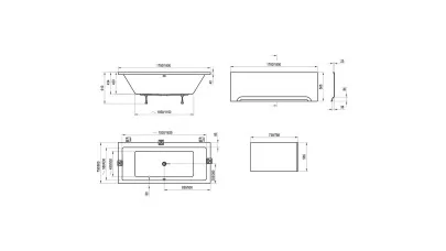 Ravak Formy 01 kád 170x75 cm 2.