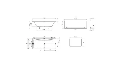 Ravak Formy 02 kád 180x80 cm 2.