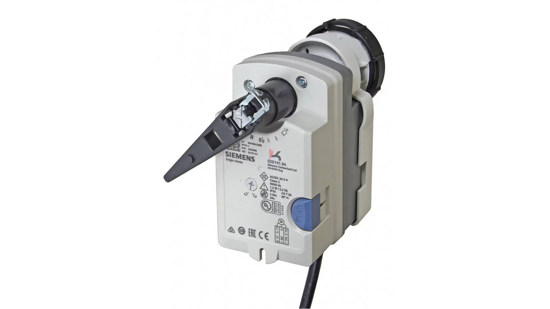 Siemens GSD341.9A forgatómotor golyóscsaphoz AC230V nyit/zár 30s (Gyártói cikkszám: GSD341.9A)