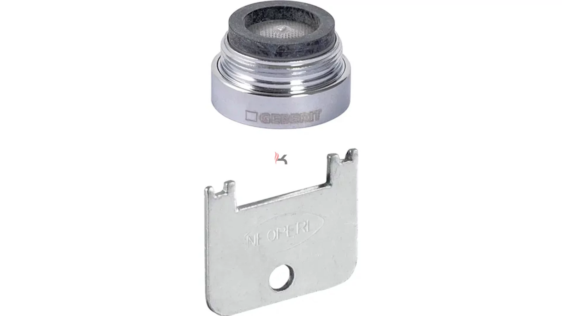 Geberit kifolyásszabályzó szerelőkulccsal 6x/8x/18x mosdócsaptelepekhez, króm, 6l/min, elforgatha (Gyártói cikkszám: 242.307.21.1)