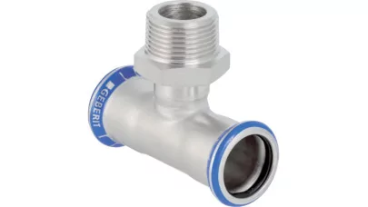 Geberit Mapress inox külső menetes T-idom 18-1/2"-18