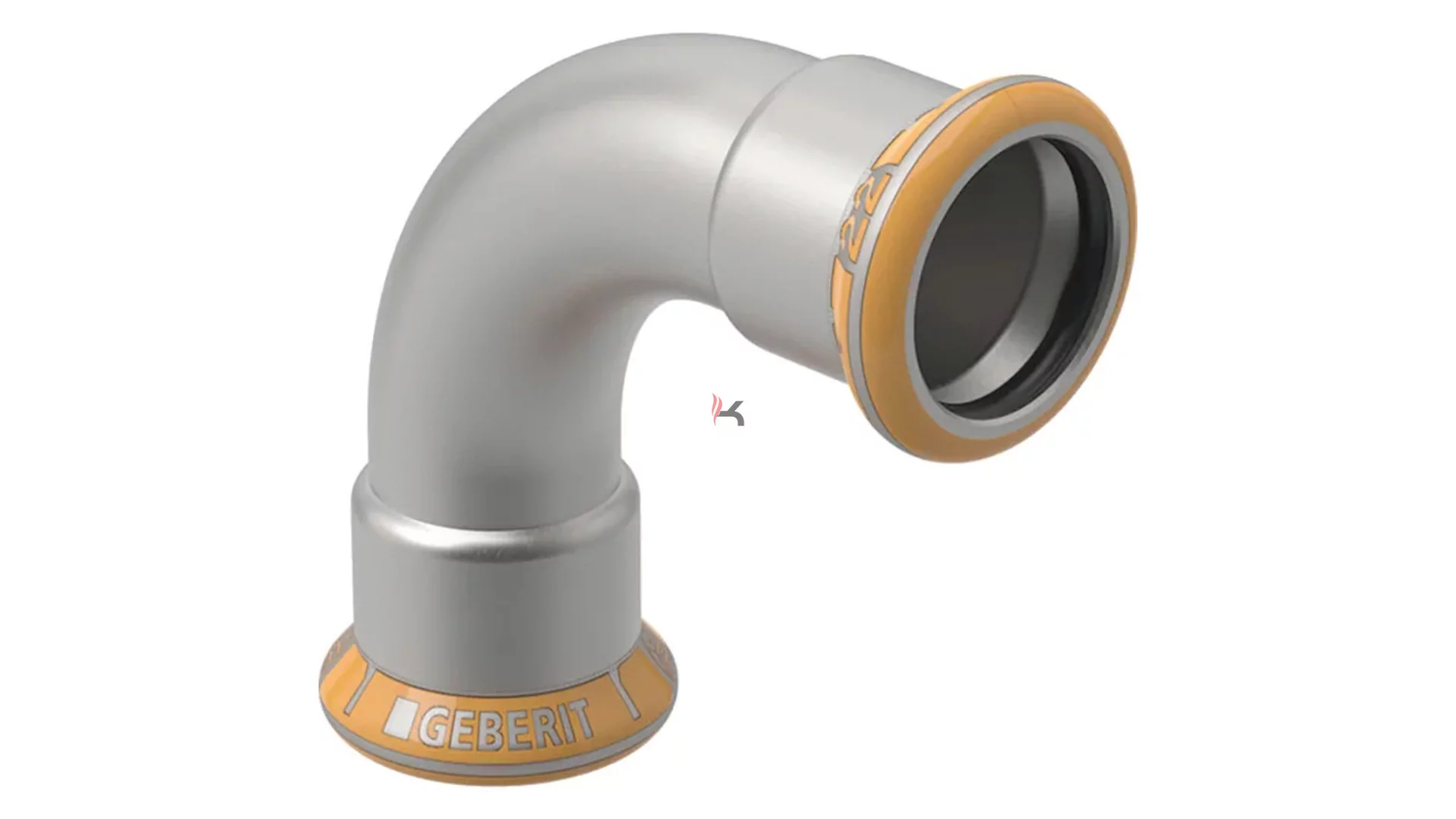 Geberit Mapress Therm inox ív, 90°, 2 tokos, 108mm (Gyártói cikkszám: 41111)