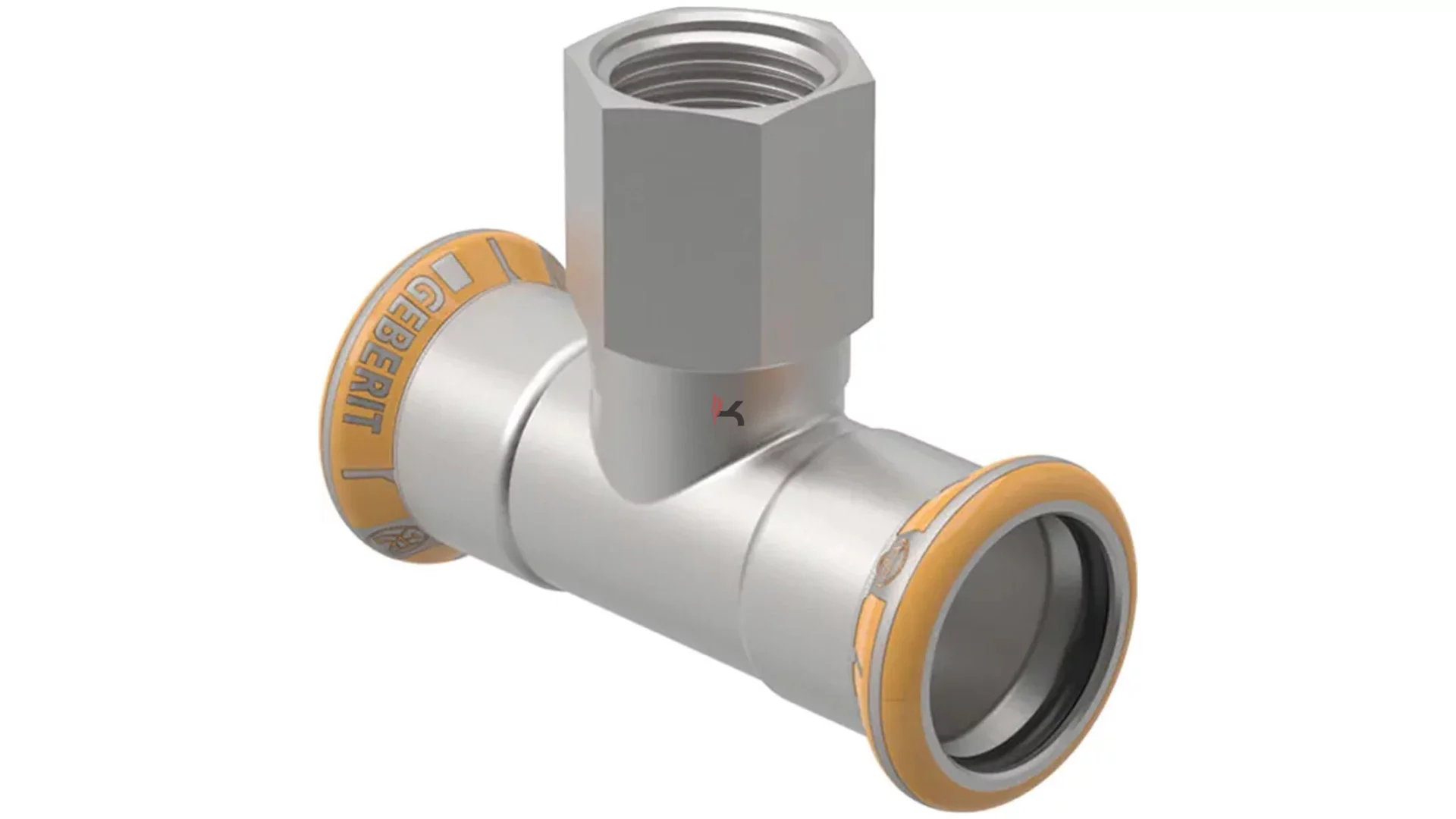 Geberit Mapress Therm inox T-idom, menetes ággal, 15-1-2"B-15mm (Gyártói cikkszám: 41304)