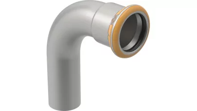 Geberit Mapress Therm inox ív, 90°, 1 tokos, 76.1mm