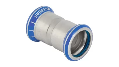 Geberit Mapress inox karmantyú (FKM kék), d35