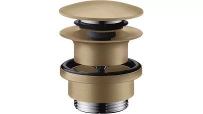 Hansgrohe push-open lefolyógarnitúra, szálcsiszolt bronz
