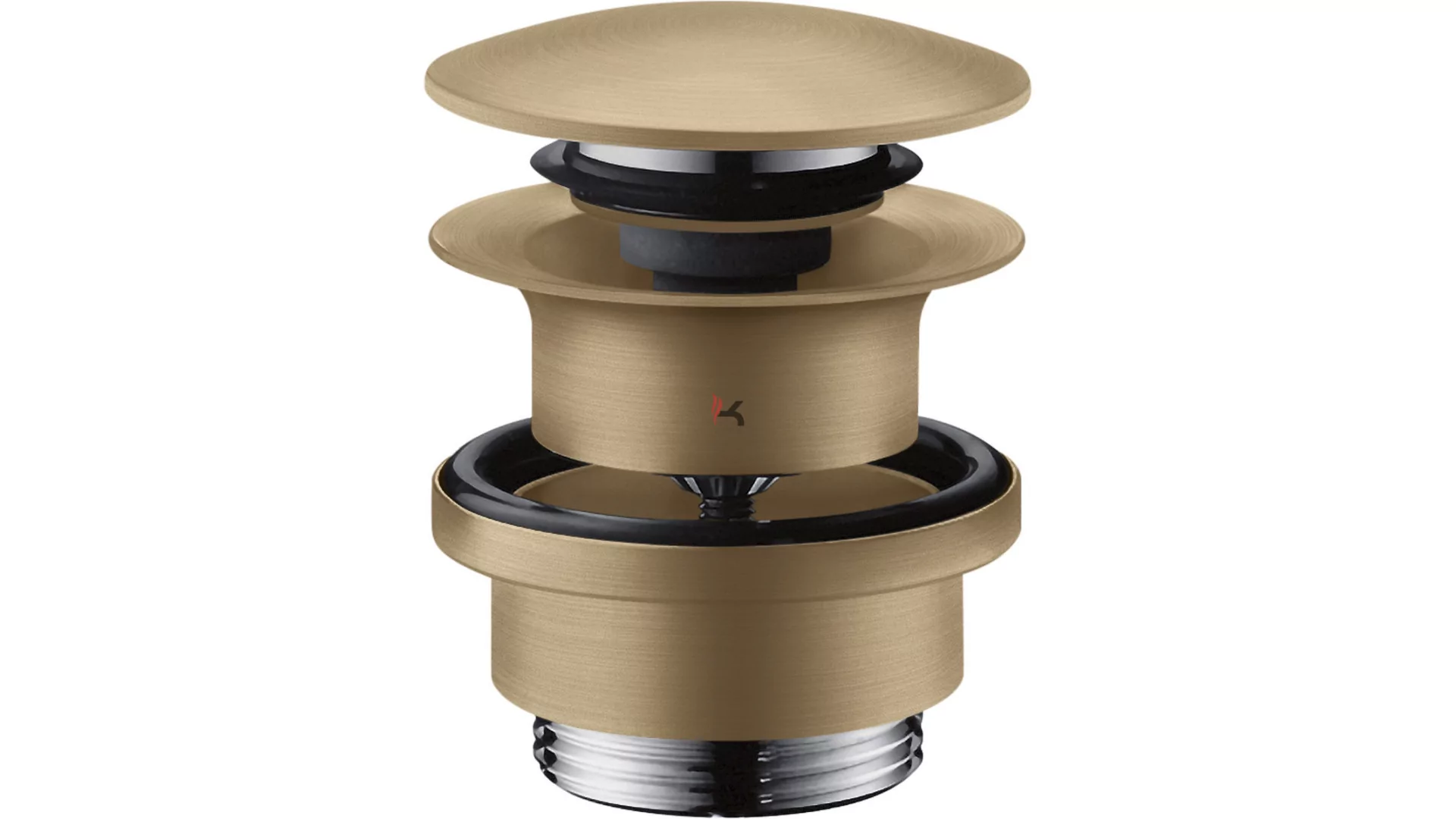 Hansgrohe push-open lefolyógarnitúra, szálcsiszolt bronz (Gyártói cikkszám: 50100140)