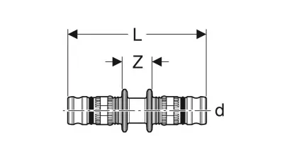 Geberit Mepla kapcsolóelem, PVDF, d16 2.