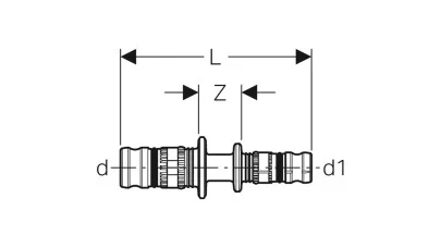 Geberit Mepla szűkítő, PVDF, d50-32 2.