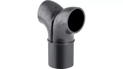 Geberit PE 2 x 90°-os nadrágidom, d50/50