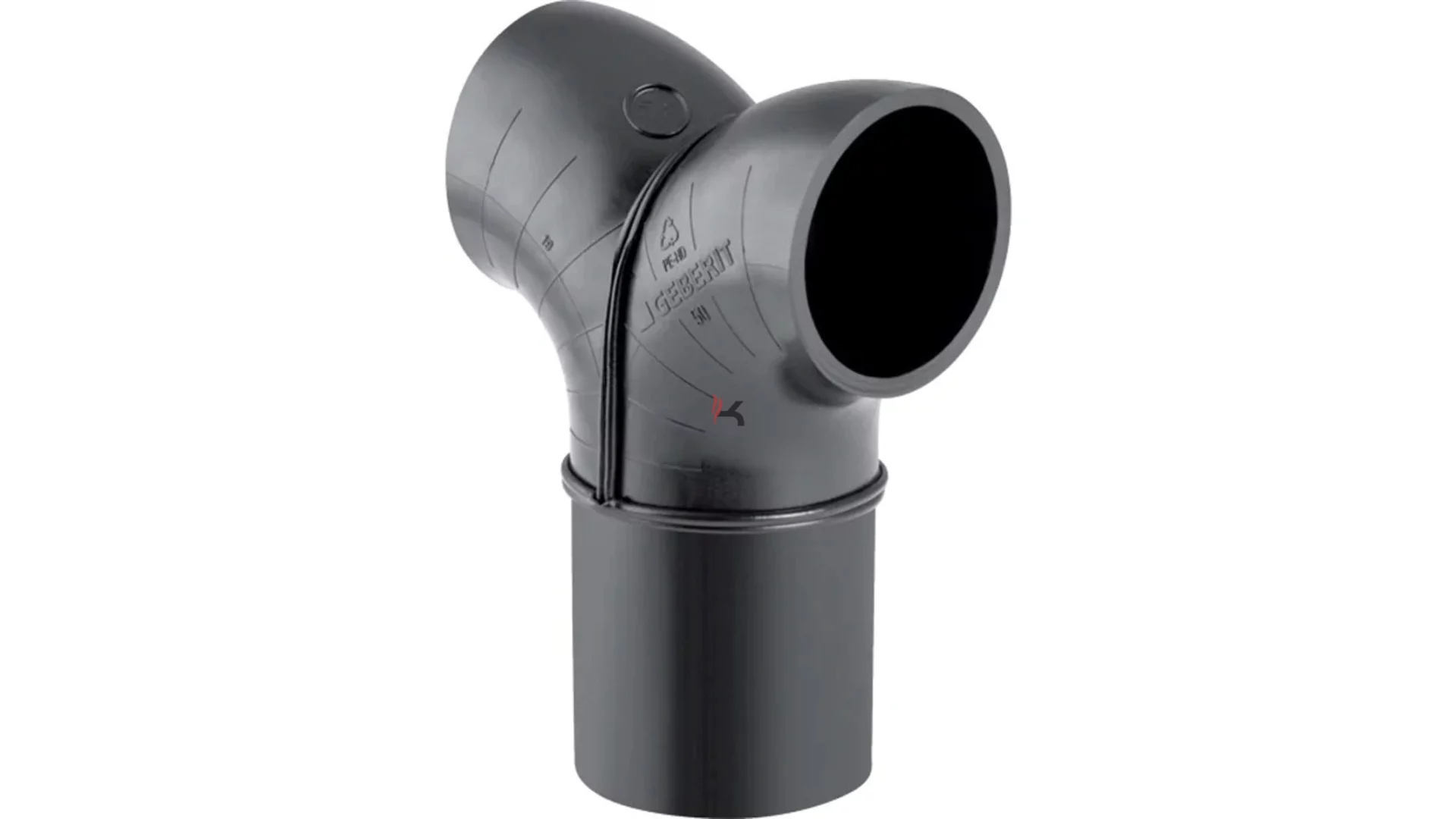 Geberit PE 2 x 90°-os nadrágidom, d50/50 (Gyártói cikkszám: 361.498.16.1)