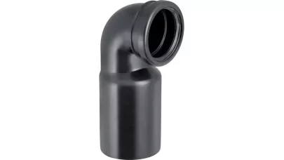Geberit PE 90°-os csatlakozókönyök fali WC hez, bővítéssel 100