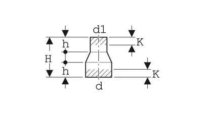 Geberit PE koncentrikus szűkítő, rövid 40/32 2.