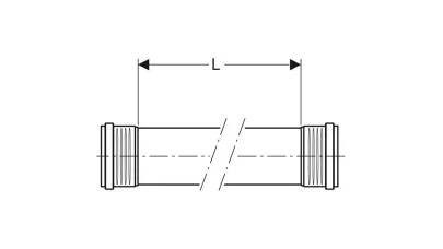 Geberit Silent-PP két tokos cső, d50, L:150cm 2.
