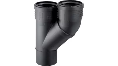 Geberit Silent-PP 45°-os párhuzamos elágazó idom, d110/110