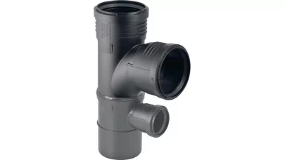 Geberit Silent-PP 87,5°-os kombinált íves elágazó idom, d110/110/50