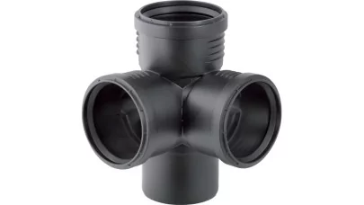 Geberit Silent-PP 87,5°-os sarokelágazó idom, d125/110/110