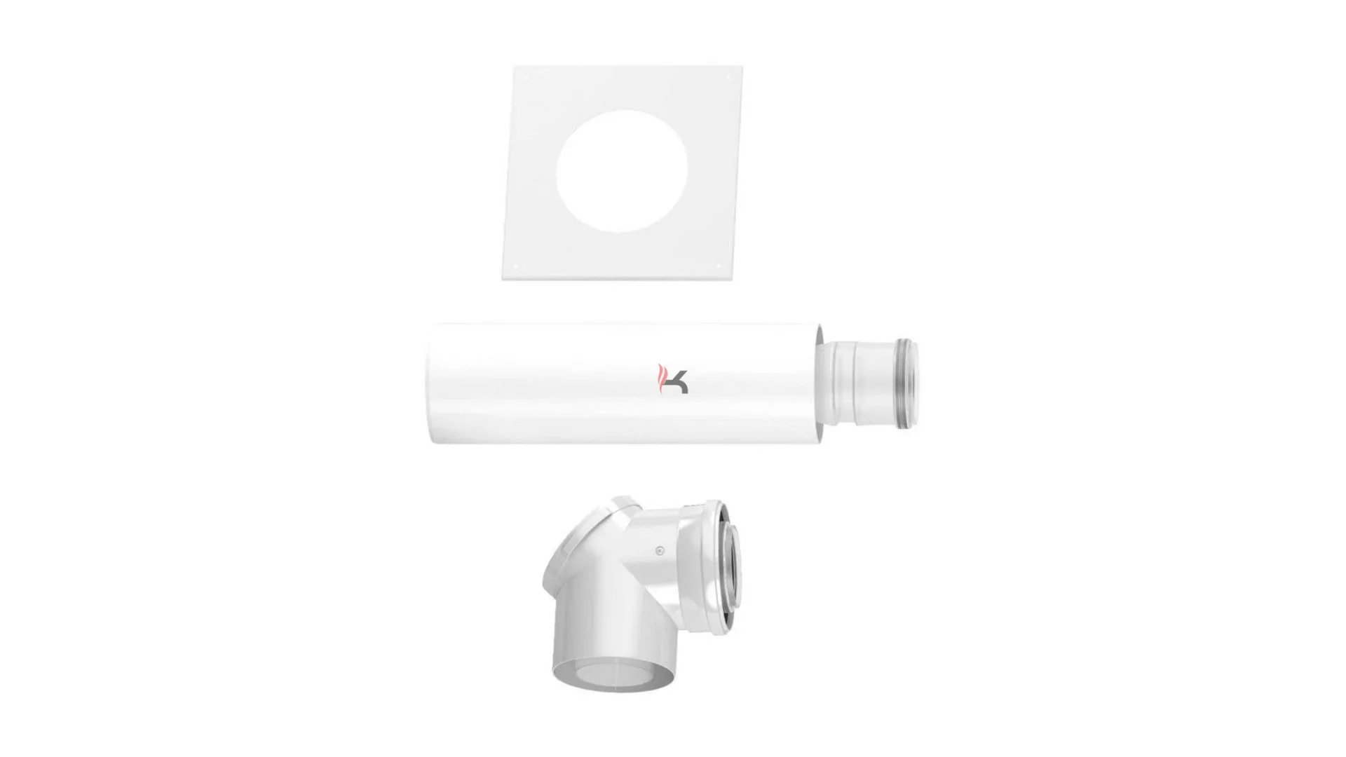 Bosch FC-Set-80-C(14)3x kémény bekötő C(14)3x, D80/125 mm (Gyártói cikkszám: 7738112581)