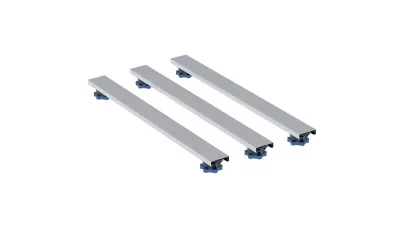 Geberit lábkészlet 140 cm-es gyantakő zuhanytálcákhoz, 9-21 cm magas (3 db 70 cm hosszú kereszele