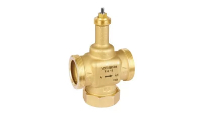 Honeywell 1-utú szelep egyenszázalékos, 6,5mm löket, 6/4" külső menet sík tömítés, 2-130°C, PN16