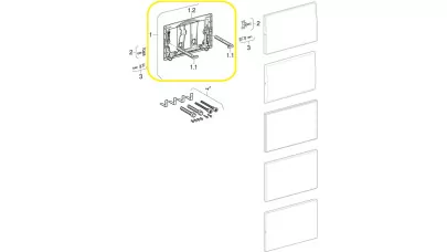 Geberit nyomólap tartó keret UP320-hoz