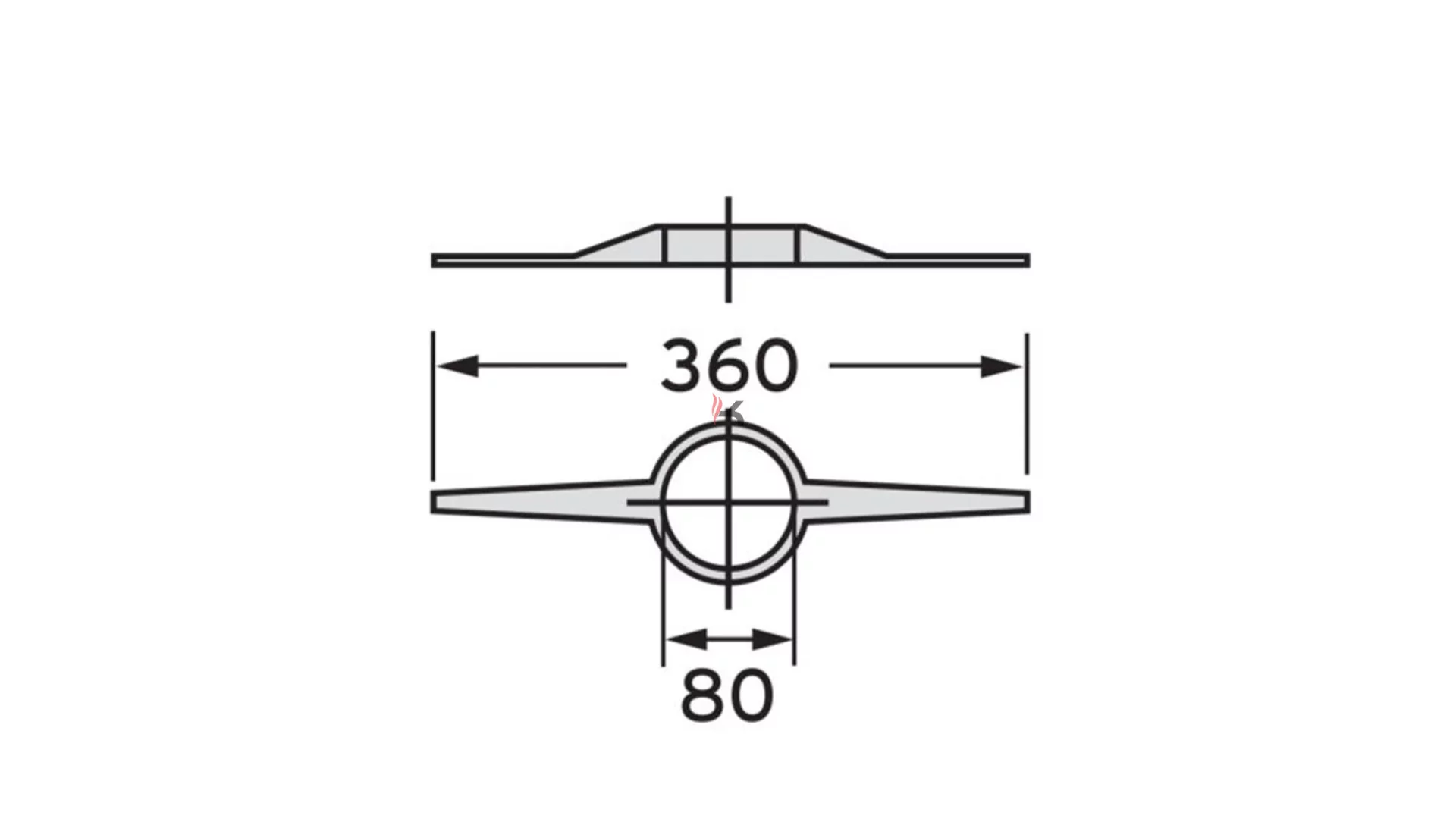 Saunier Duval központosító kéményaknába, D80 mm, 7 db/szett (Gyártói cikkszám: 0020199434)