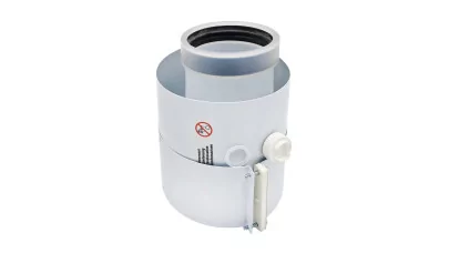 Saunier Duval mérőcsonkos indító adapter kondenzációs állókazánokhoz D80/125 mm