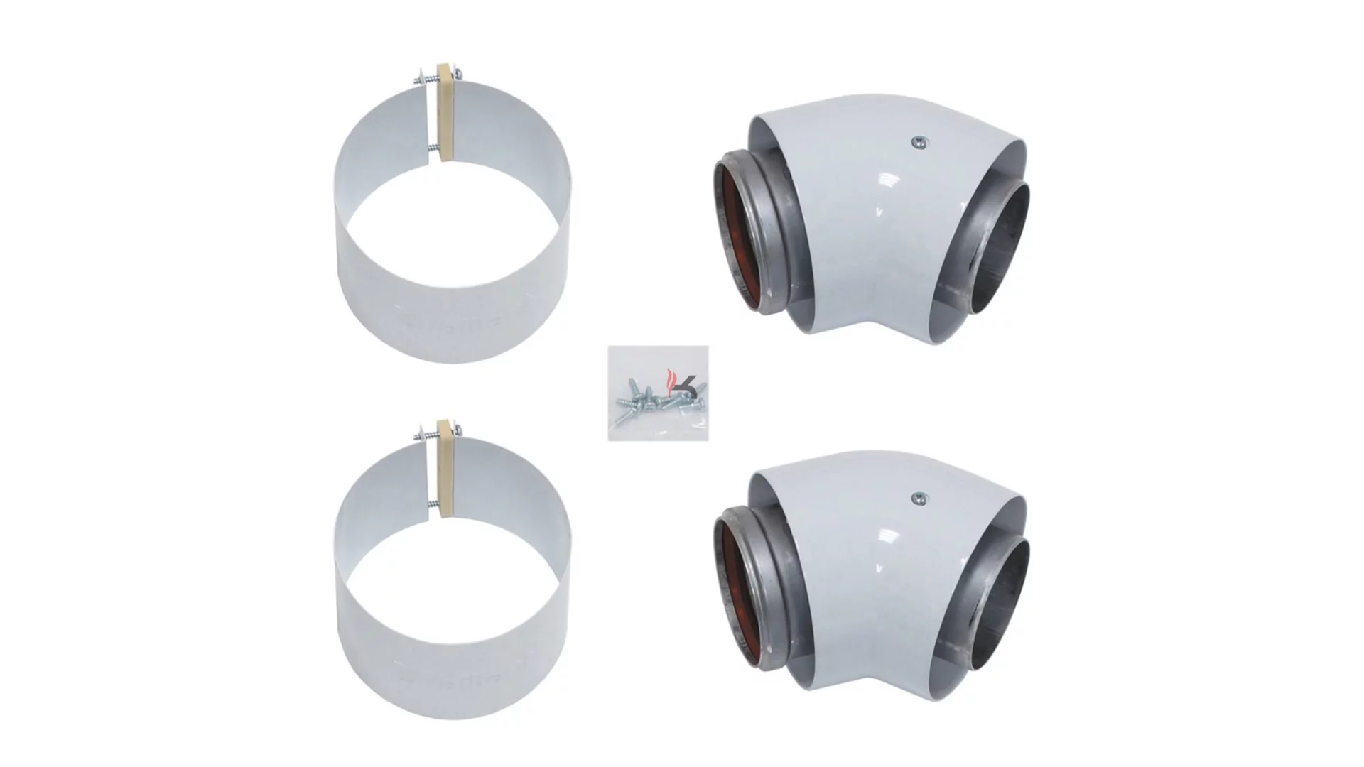 Vaillant könyök koncentrikus rendszerekhez 45° D80/125 mm, 2 db (Gyártói cikkszám: 303611)