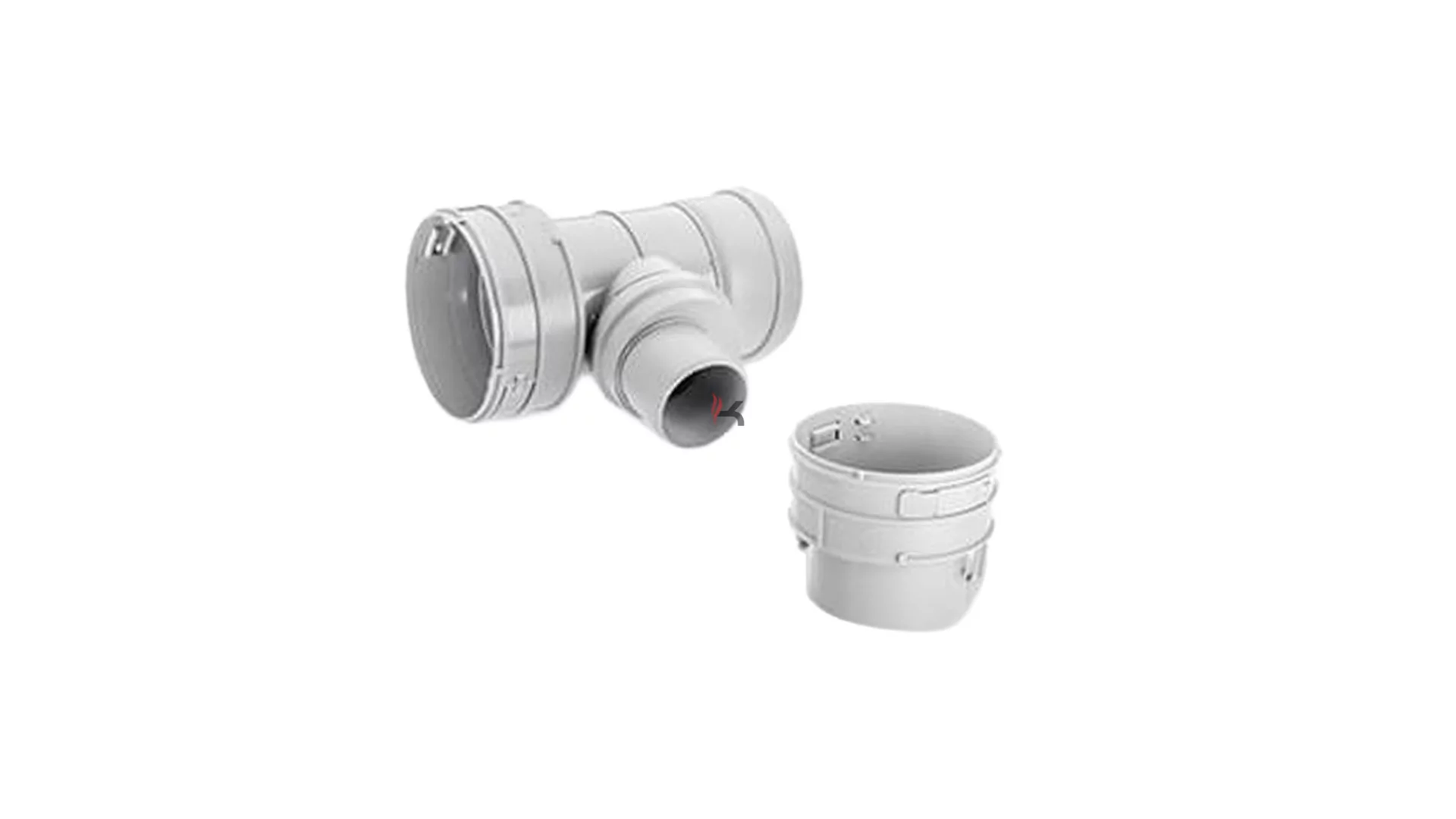 Vaillant csatlakozó T-idom túlnyomásos égéstermék elvezetéshez PP D60/100 mm (Gyártói cikkszám: 0020016409)