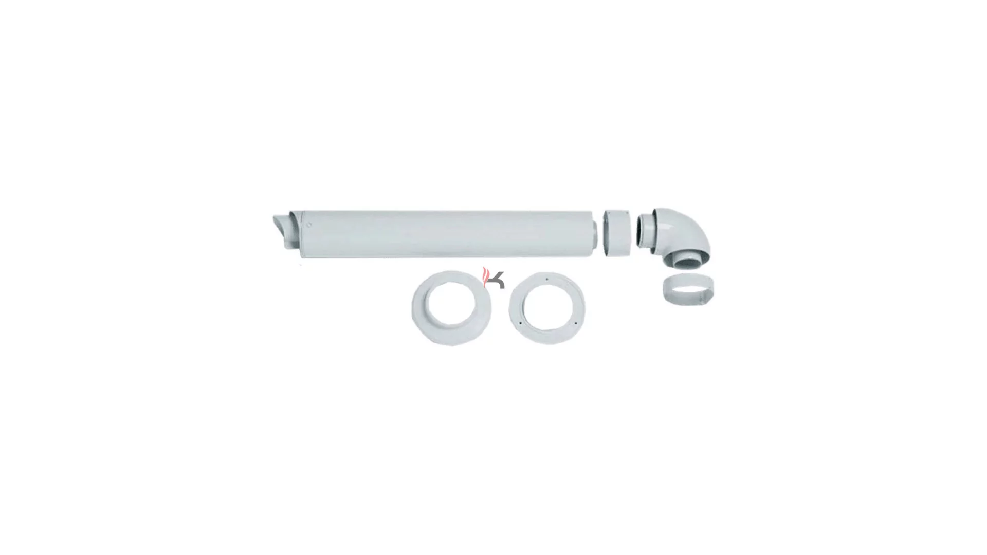 Vaillant oldalfali kivezetés, mérőcsonkos könyökkel D60/100 mm (Gyártói cikkszám: 0020201156)