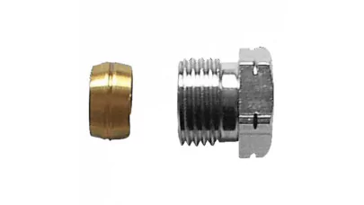Herz külső menetes szorítógyűrűs csatlakozó, 1/2"-15, hosszú