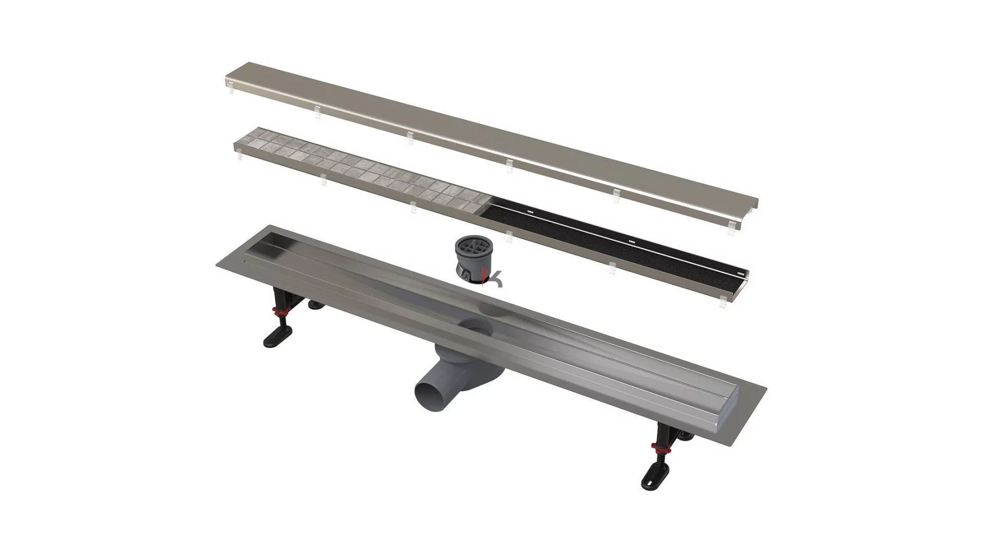 Alca APZ13-DOUBLE9 Fit and Go zuhanyfolyóka, 550mm (Gyártói cikkszám: APZ13-DOUBLE9-550)