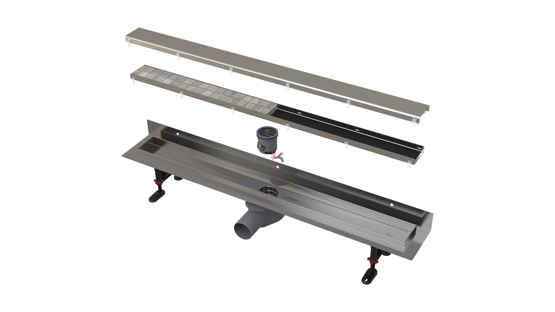 Alca APZ23-DOUBLE9 Fit and Go Wall zuhanyfolyóka, 950mm (Gyártói cikkszám: APZ23-DOUBLE9-950)