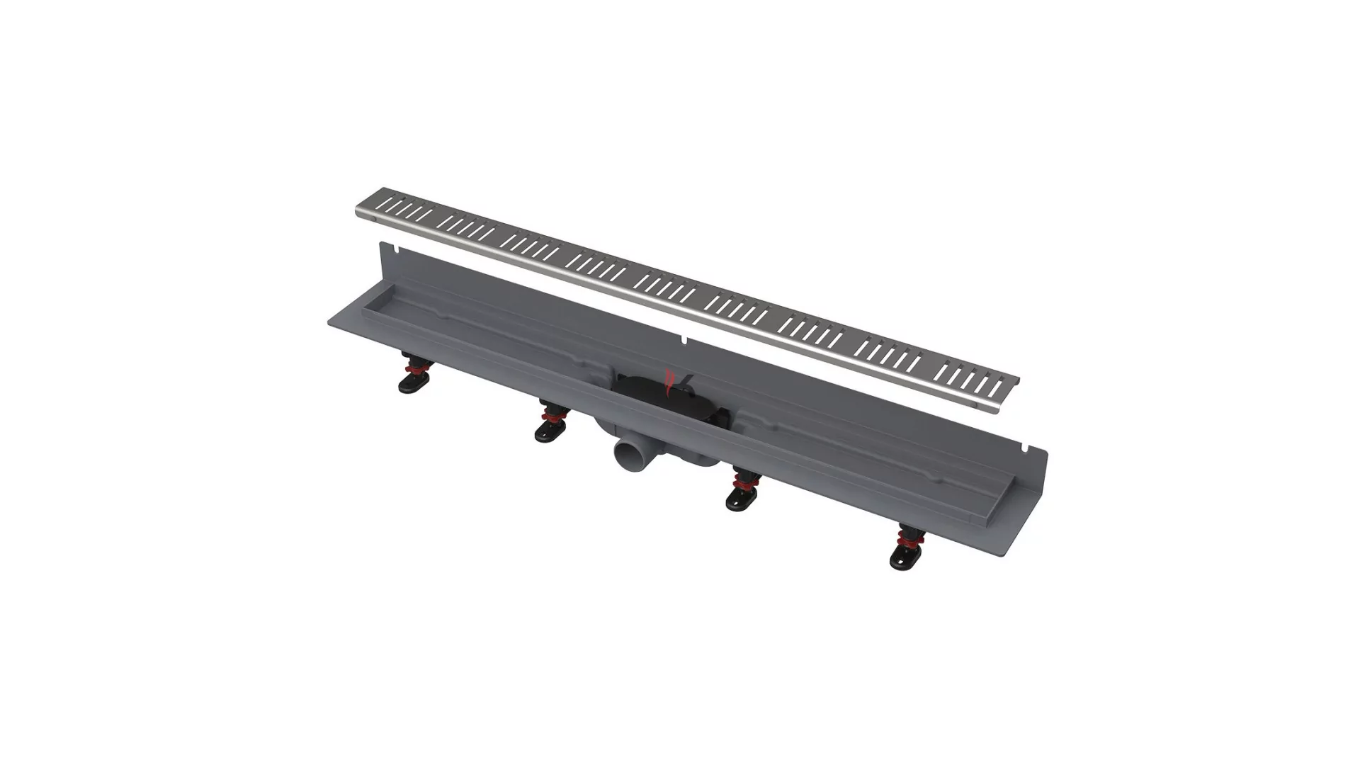 Alca APZ30 Wall falhoz építhető műanyag folyóka, 650mm (Gyártói cikkszám: APZ30-650M)