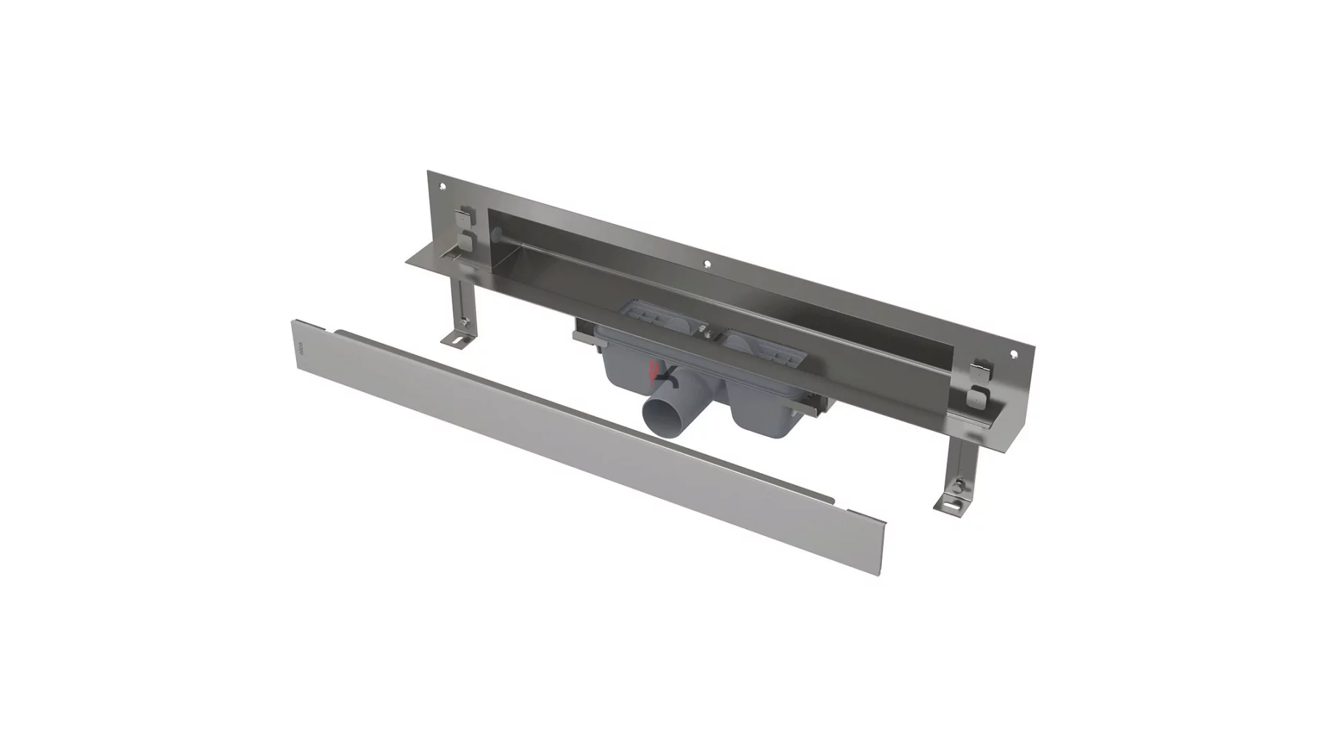 Alca APZ5 SPA-SHADE lefolyó rendszer a falba építéshez, fedlap rozsdamentes-matt, 850mm (Gyártói cikkszám: APZ5-SHADE-850)