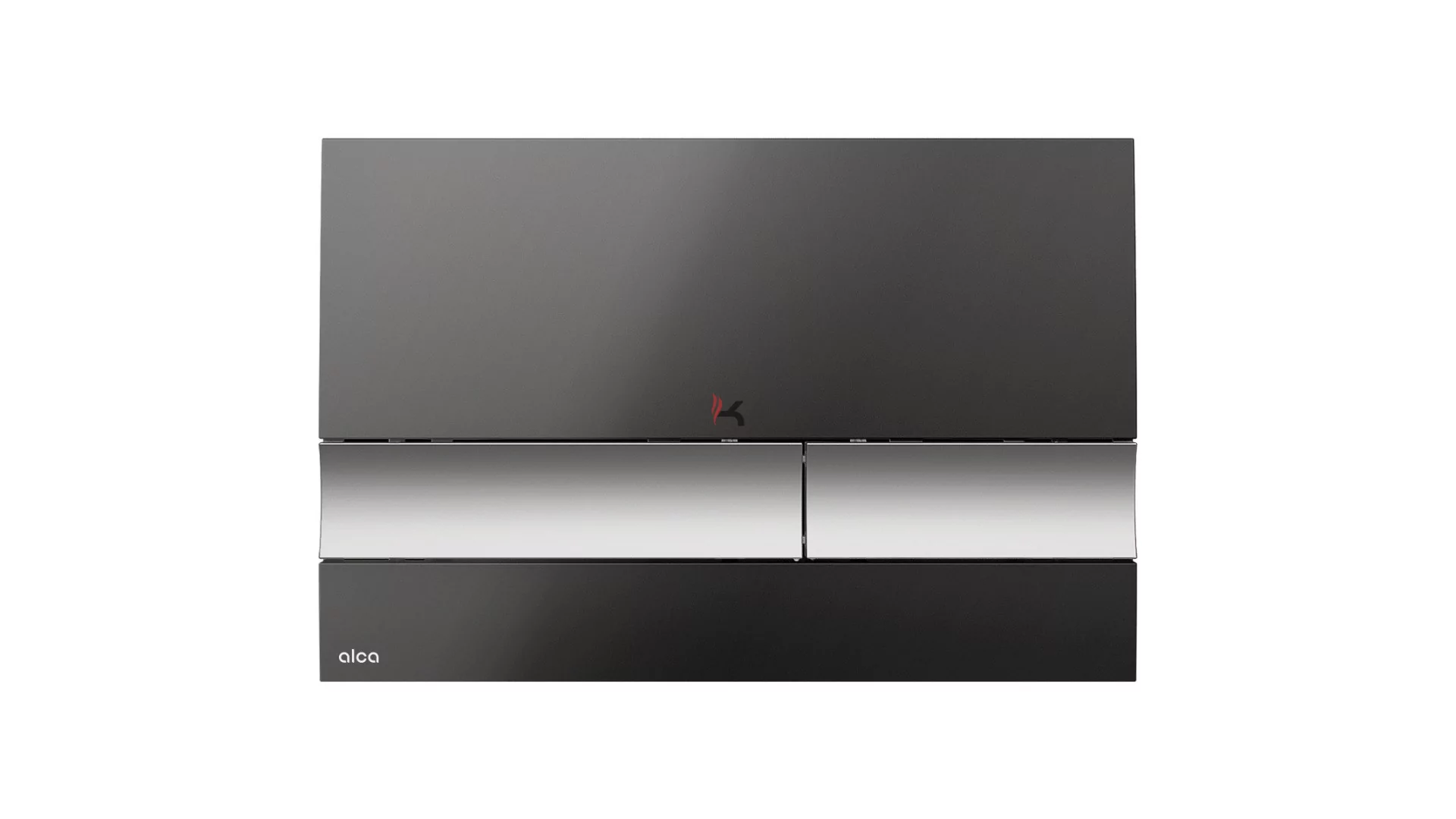 Alca M1728-2 BASIC 17 nyomólap falsík alatti szerelési rendszerekhez, fekete-fényes/króm-matt (Gyártói cikkszám: M1728-2)