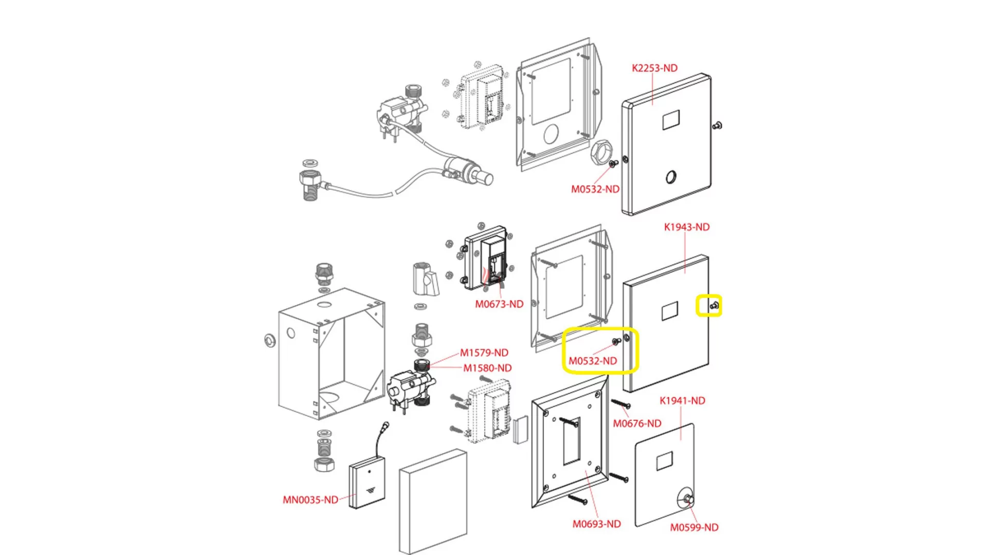 Alca M0532-ND Screw M 4×10 (Gyártói cikkszám: M0532-ND)