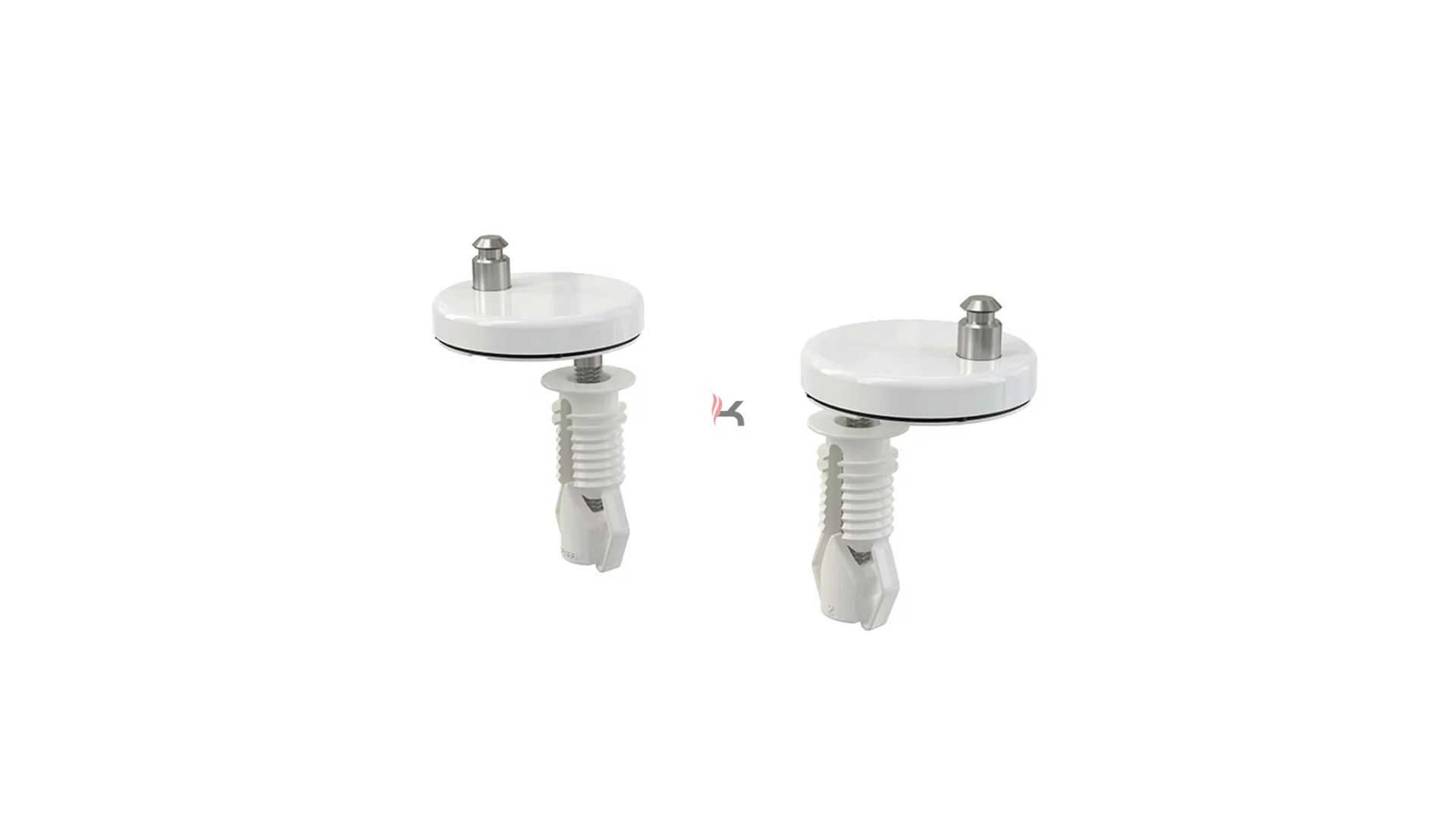 Alca P105B Felülről szerelhető pántok, műanyag kupakkal (Gyártói cikkszám: P105B)