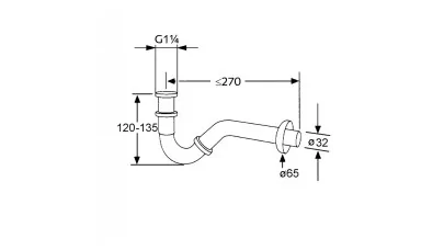 Kludi bidécsőszifon 2.
