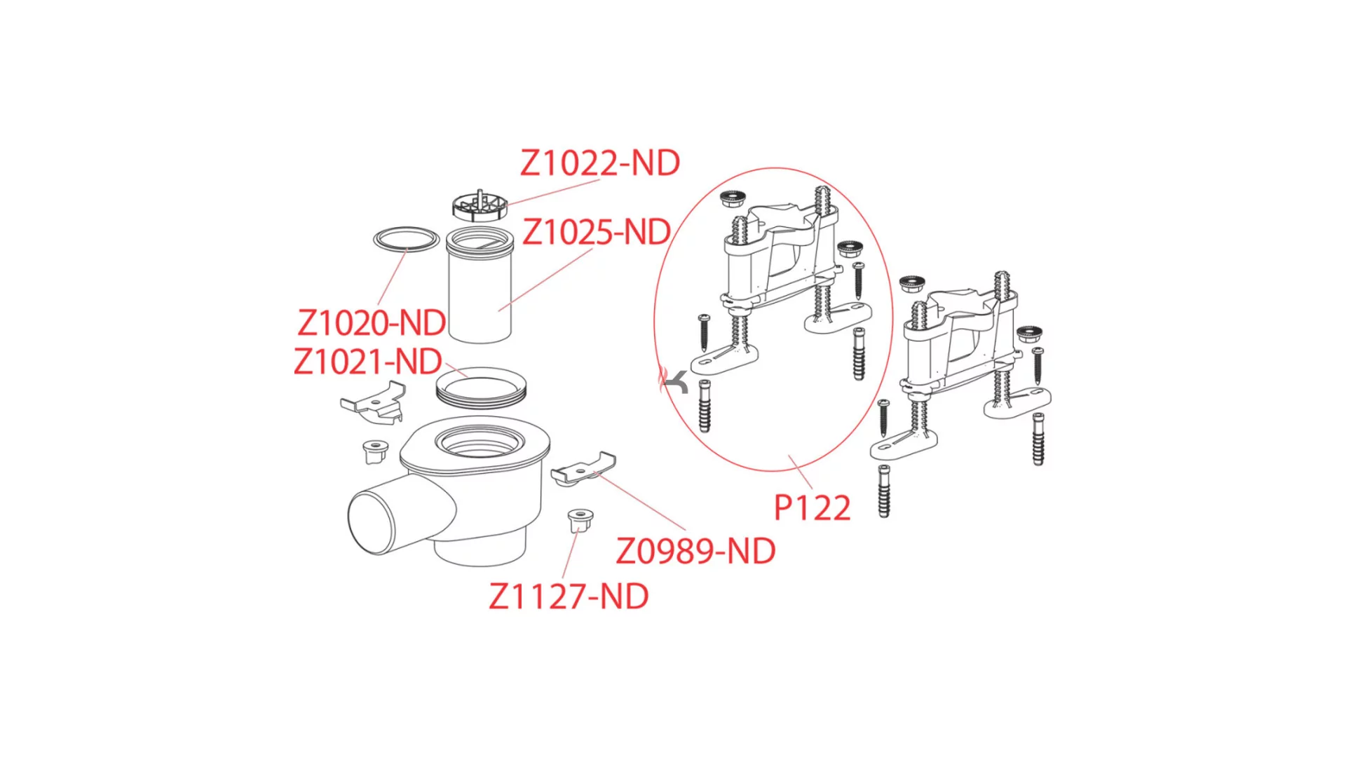 Alca Z1025-ND Odour trap 50 (Gyártói cikkszám: Z1025-ND)