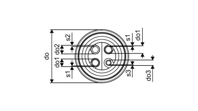 Uponor Ecoflex Quattro 2x25x2,3-25x3,5-20x2,8/175 2.