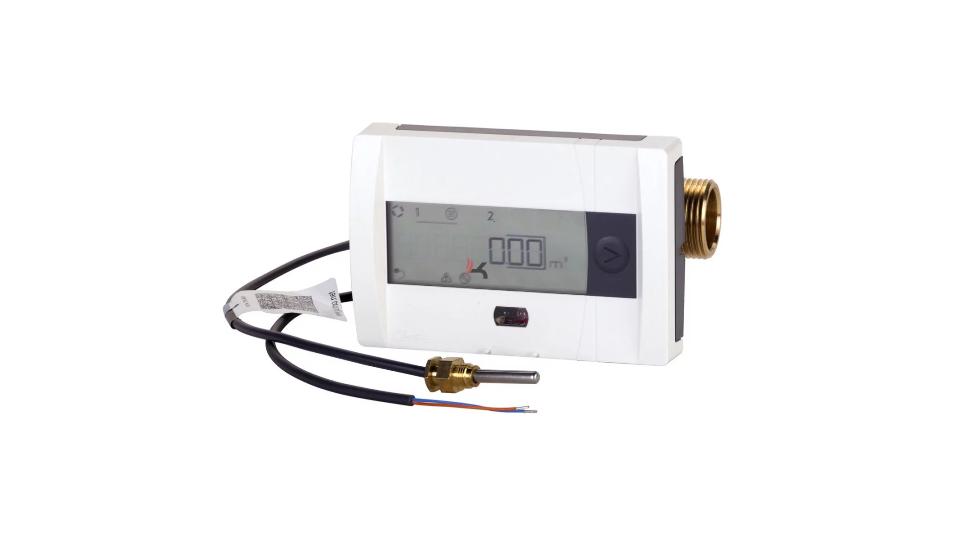 Danfoss SonoSafe DN15 ultrahangos fűtési hőmennyiségmérő 0.6m3/h, 110mm M-BUS (Gyártói cikkszám: 014U0003)