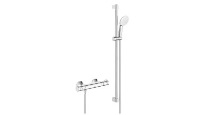 Grohe Grohtherm 800 Termosztátos zuhanycsaptelep 1/2”, zuhanyszettel