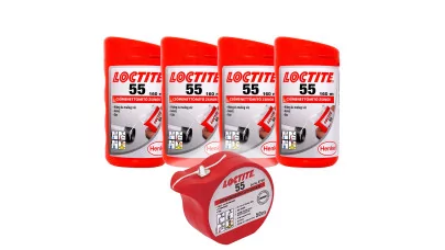 Loctite 55 menettömítő zsinór csomag, 4x160m +1x50m