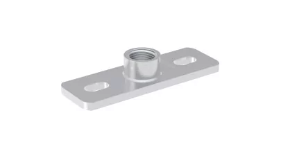 Geberit alaplemez, szögletes, G menetes hüvellyel, 1/2", 40x120mm