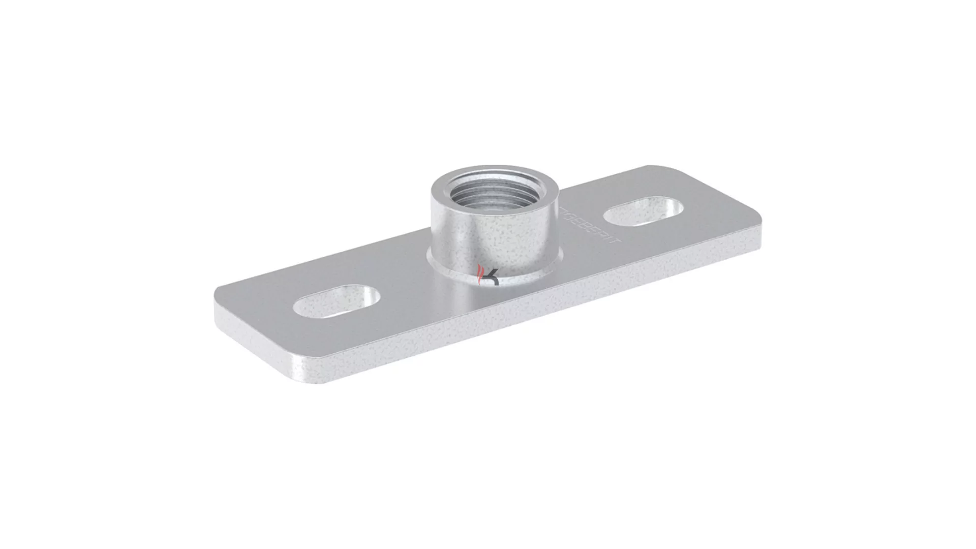Geberit alaplemez, szögletes, G menetes hüvellyel, 1/2", 40x120mm (Gyártói cikkszám: 362.826.26.1)