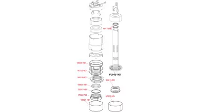 Alca V0022-ND Flush valve outlet nut