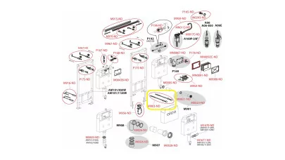 Alca M903-ND Threaded rods + accessories