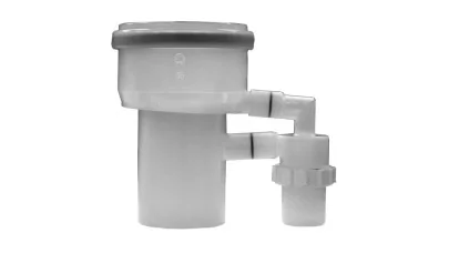 Baxi 80/110 mm PPs füstgáz csatlakozó idom visszacsapó szeleppel, egy szifonnal