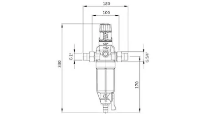 BWT Protector mini HWS C/R 1" szűrő 2.